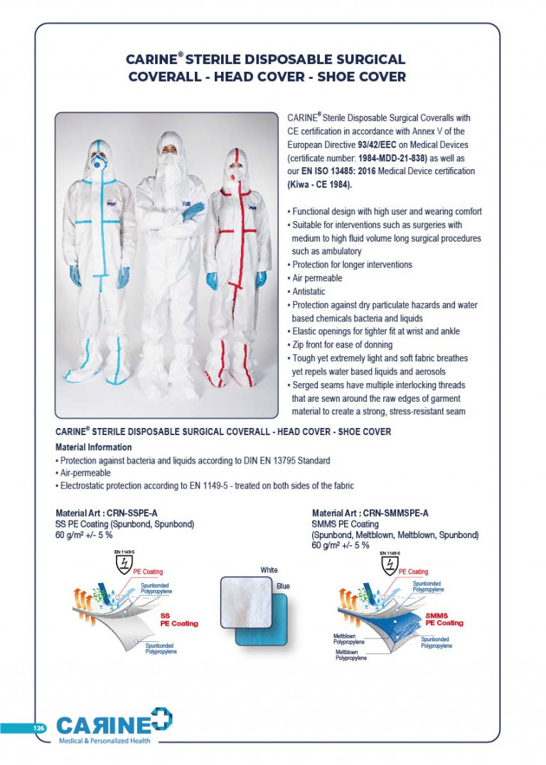 CARINE - STERILE SURGICAL PACK SYSTEMS CATALOGUE-128