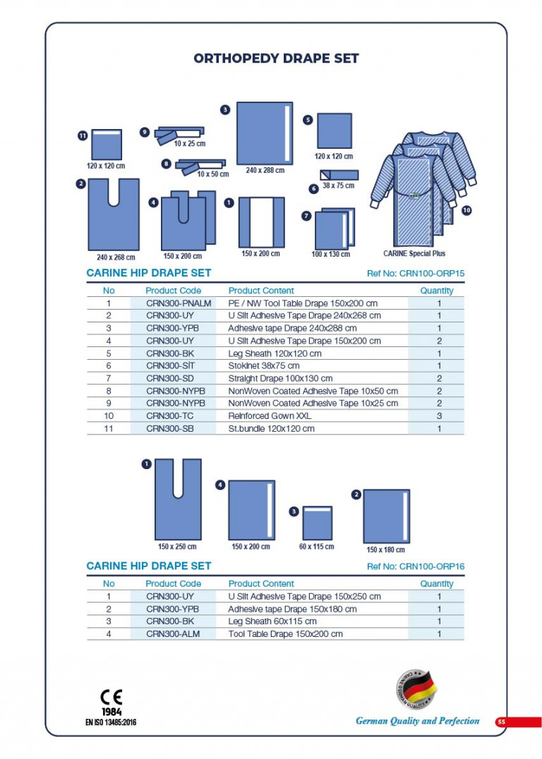 CARINE - STERILE SURGICAL PACK SYSTEMS CATALOGUE-57